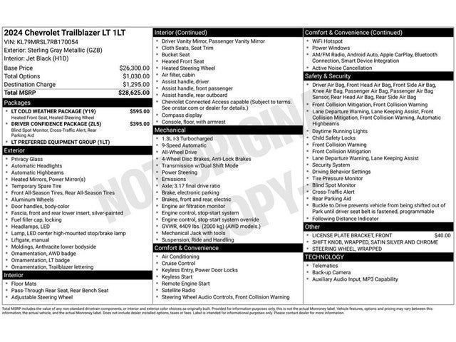 2024 Chevrolet Trailblazer LT